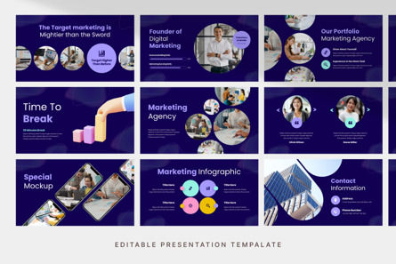 Digital Marketing Agency - PowerPoint Template, スライド 3, 14148, ビジネス — PoweredTemplate.com