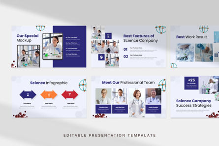 Simple Science Company - PowerPoint Template, Slide 2, 14149, Lavoro — PoweredTemplate.com