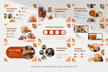 Tasty Cookies - PowerPoint Template, 幻灯片 3, 14151, 商业 — PoweredTemplate.com