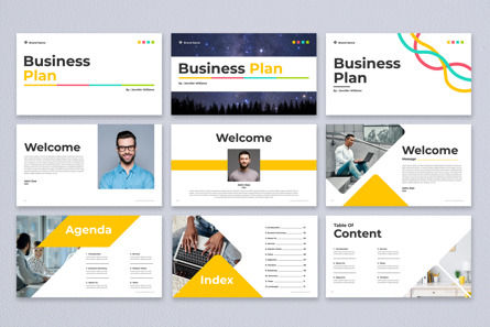 Business Plan Presentation Design, スライド 2, 14152, ビジネス — PoweredTemplate.com