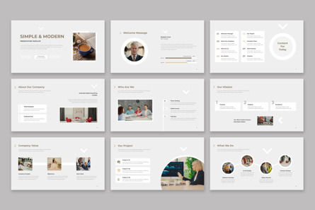 Simple And Modern Presentation Template, Diapositive 2, 14153, Business — PoweredTemplate.com