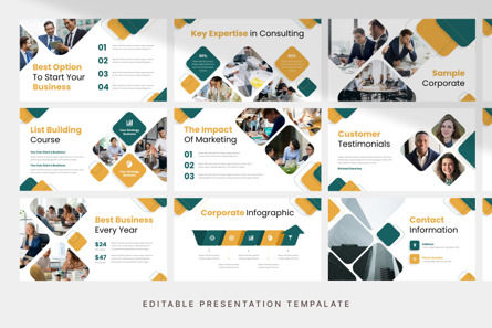 Business Corporate - PowerPoint Template, Slide 3, 14156, Lavoro — PoweredTemplate.com