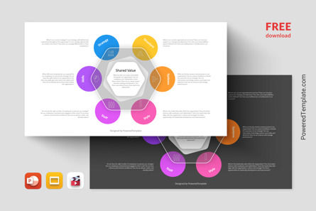 Dynamic 7S Framework Diagram, Gratis Google Presentaties-thema, 14159, Geanimeerd — PoweredTemplate.com