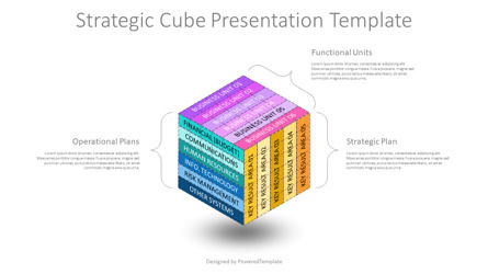 Strategic Cube Presentation Template, Diapositive 2, 14162, Modèles commerciaux — PoweredTemplate.com