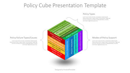 Policy Cube Presentation Template, Deslizar 2, 14163, 3D — PoweredTemplate.com