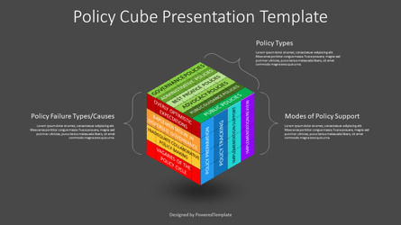 Policy Cube Presentation Template, Deslizar 3, 14163, 3D — PoweredTemplate.com
