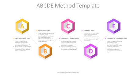 ABCDE Method Template, 幻灯片 2, 14165, 3D — PoweredTemplate.com