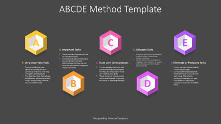 ABCDE Method Template, Folie 3, 14165, 3D — PoweredTemplate.com