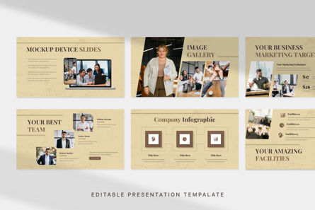 Minimalist Vintage Business - PowerPoint Template, Slide 2, 14172, Bisnis — PoweredTemplate.com