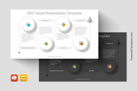 FAST Goals Presentation Template, Tema di Presentazioni Google, 14179, Modelli di lavoro — PoweredTemplate.com