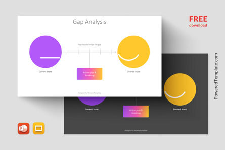 Free Gap Analysis Presentation Template, Gratuit Theme Google Slides, 14188, Modèles commerciaux — PoweredTemplate.com
