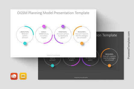 OGSM Planning Model Presentation Template, Google 슬라이드 테마, 14191, 비즈니스 모델 — PoweredTemplate.com