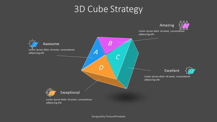 Free 3D Cube Strategy Presentation Template, Dia 3, 14193, 3D — PoweredTemplate.com