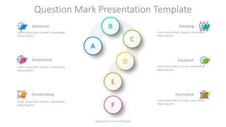 Free Question Mark Presentation Template, 슬라이드 2, 14196, 인포메이션 그래픽 — PoweredTemplate.com