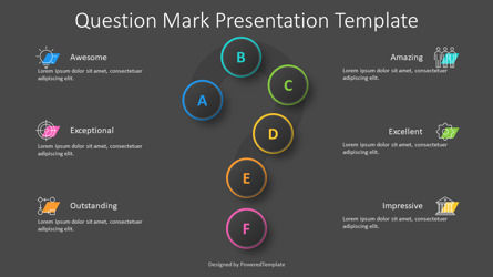 Free Question Mark Presentation Template, Diapositive 3, 14196, Infographies — PoweredTemplate.com