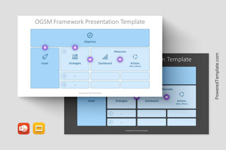OGSM Framework Presentation Template, Tema do Google Slides, 14197, Modelos de Negócio — PoweredTemplate.com