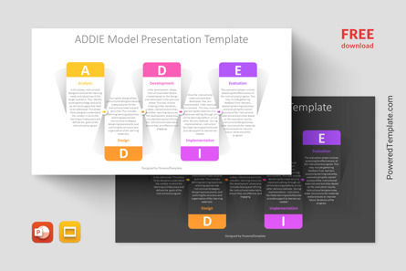 Free ADDIE Model Presentation Template, Gratis Tema de Google Slides, 14199, Modelos de negocios — PoweredTemplate.com