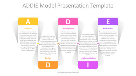 Free ADDIE Model Presentation Template, スライド 2, 14199, ビジネスモデル — PoweredTemplate.com