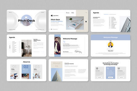 Pitch Deck Google Slides Presentation Template, Diapositive 2, 14203, Business — PoweredTemplate.com