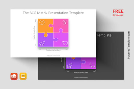 Free BCG Matrix Presentation Template, Gratis Google Presentaties-thema, 14215, Businessmodellen — PoweredTemplate.com