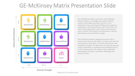 GE-McKinsey Matrix Presentation Template, Diapositiva 2, 14218, Modelos de negocios — PoweredTemplate.com