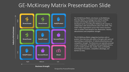 GE-McKinsey Matrix Presentation Template, Diapositive 3, 14218, Modèles commerciaux — PoweredTemplate.com