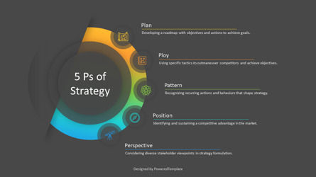 5 Ps of Strategy Presentation Template, Slide 3, 14222, Model Bisnis — PoweredTemplate.com
