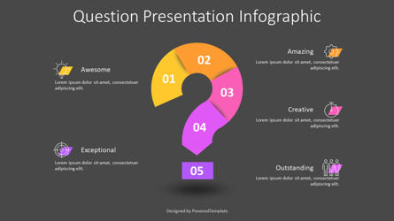 Question Presentation Infographic, Deslizar 3, 14223, Infográficos — PoweredTemplate.com