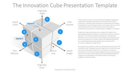 Innovation Cube Presentation Template, Dia 2, 14226, 3D — PoweredTemplate.com