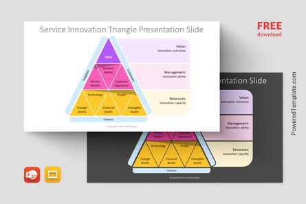 Free Service Innovation Triangle, 無料 Googleスライドのテーマ, 14227, ビジネスモデル — PoweredTemplate.com