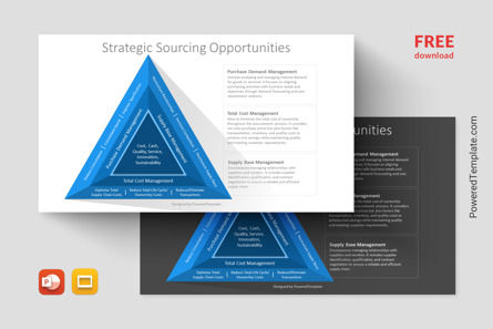 Free Strategic Sourcing Opportunities Presentation Template, 무료 Google 슬라이드 테마, 14229, 비즈니스 모델 — PoweredTemplate.com