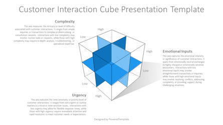 Free Customer Interaction Cube Presentation Template, Dia 2, 14235, 3D — PoweredTemplate.com