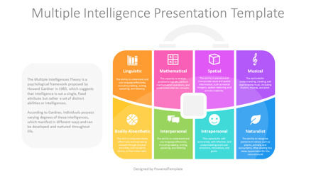 Free Multiple Intelligence Presentation Template, Diapositive 2, 14251, Modèles commerciaux — PoweredTemplate.com