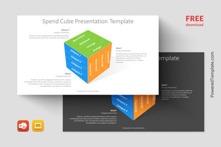Free Where-Who-What Cube for Strategic Analysis Presentation Template, Gratis Google Presentaties-thema, 14256, 3D — PoweredTemplate.com