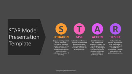 Free Star Model Presentation Template, Slide 3, 14260, Art & Entertainment — PoweredTemplate.com
