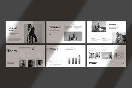 Minimal Presentation Template, Diapositive 7, 14261, Business — PoweredTemplate.com