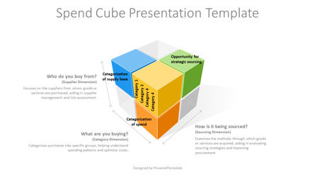 Spend Cube - Strategic Procurement Visualization Presentation Template, 슬라이드 2, 14263, 3D — PoweredTemplate.com