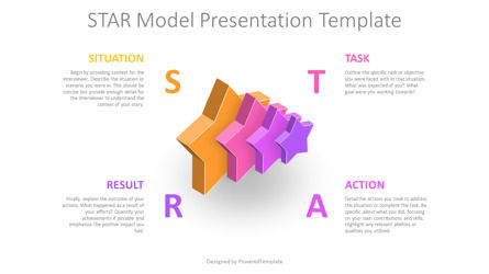 StarStory - The STAR Model Presentation Template, 슬라이드 2, 14274, 3D — PoweredTemplate.com