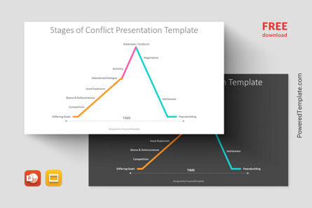 Free Stages of Conflict Presentation Template, 免费 Google幻灯片主题, 14295, 商业概念 — PoweredTemplate.com