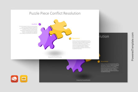 Puzzle Piece Conflict Resolution Presentation Template, Google幻灯片主题, 14297, 3D — PoweredTemplate.com