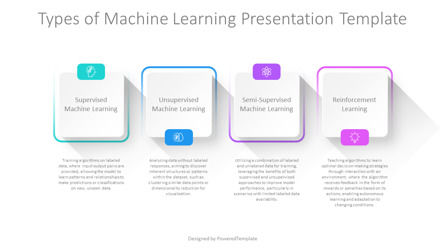Free Types of Machine Learning Presentation Template, Diapositiva 2, 14299, Infografías — PoweredTemplate.com