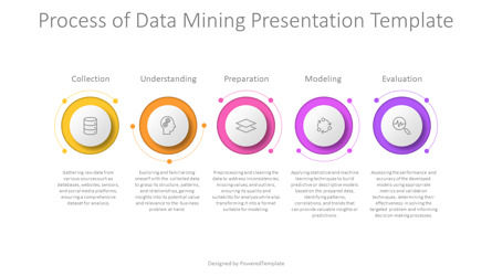 Data Mining Process Infographic Presentation Template, Slide 2, 14300, Model Bisnis — PoweredTemplate.com