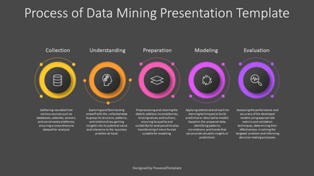 Data Mining Process Infographic Presentation Template, Diapositiva 3, 14300, Modelos de negocios — PoweredTemplate.com