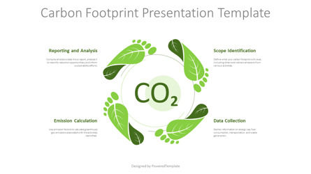 Carbon Footprint Presentation Template, スライド 2, 14301, インフォグラフィック — PoweredTemplate.com
