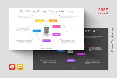 Free Continuous Data Mining Process Diagram Presentation Template, Kostenlos Google Slides Thema, 14303, Business Modelle — PoweredTemplate.com
