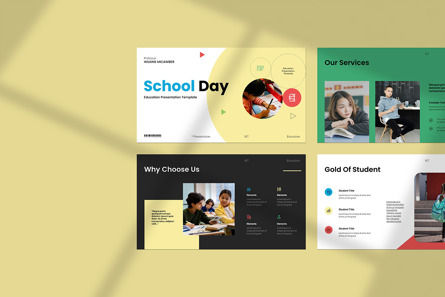 School Day Googleslide Presentation Template, Diapositive 2, 14306, Education & Training — PoweredTemplate.com