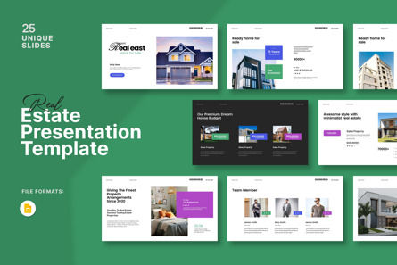 Real Estate Googleslide Presentation, Google Slides Theme, 14310, Real Estate — PoweredTemplate.com