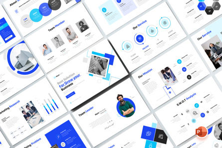 Markpoint Business PowerPoint Presentation Template, PowerPoint Template, 14311, Business — PoweredTemplate.com