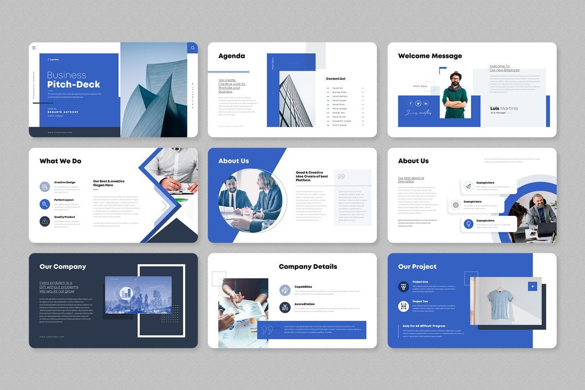 Business Pitch-Deck PowerPoint Presentation Template | Presentation ...