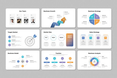 Business Plan Google Slides Presentation Template, Deslizar 4, 14319, Negócios — PoweredTemplate.com